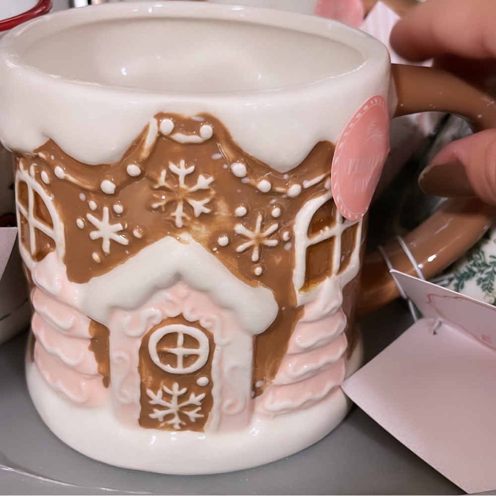 Peppermint & Pine Gingerbread House Mug
